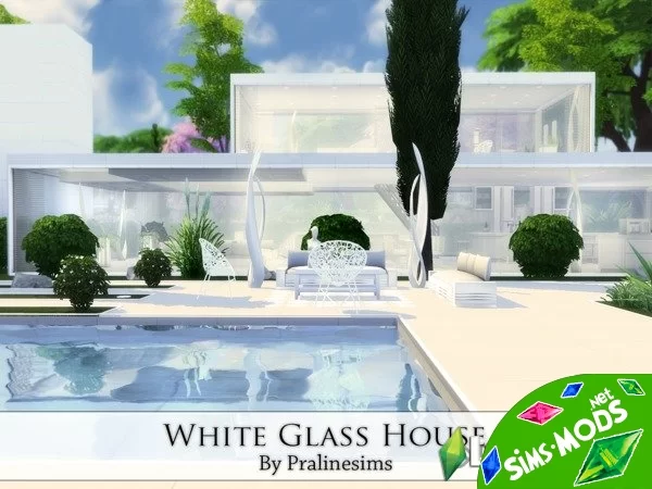 Дом White Glass House 2