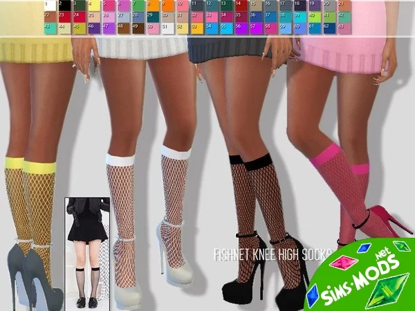 Гольфы Summer Fishnet Knee High Socks