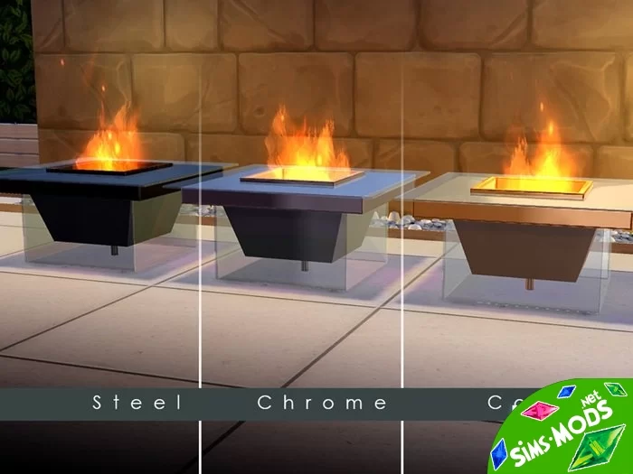 Камин Modern Glass Fire Pit