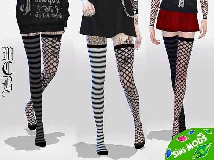 Носки Long Over Knee Stripe