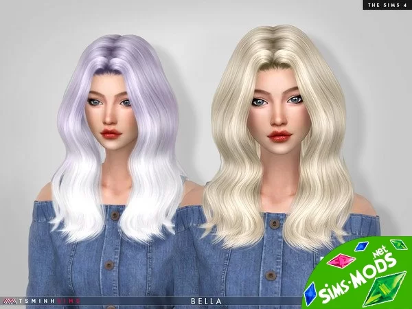 Прическа Bella от TsminhSims