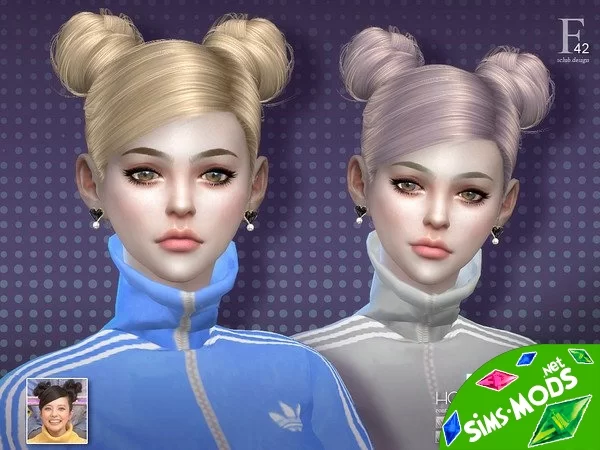 Прическа double-buns n42 от S-club