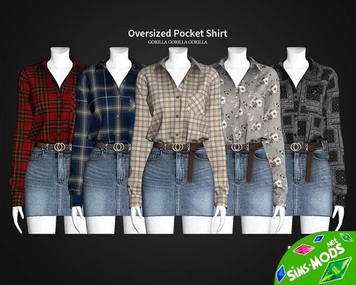 Рубашка Oversized Pocket Shirt