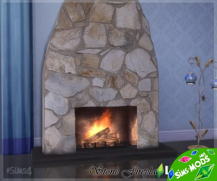 Stone Fireplace от Helen