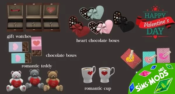 Декор Happy Valentines Day от Leo-Sims