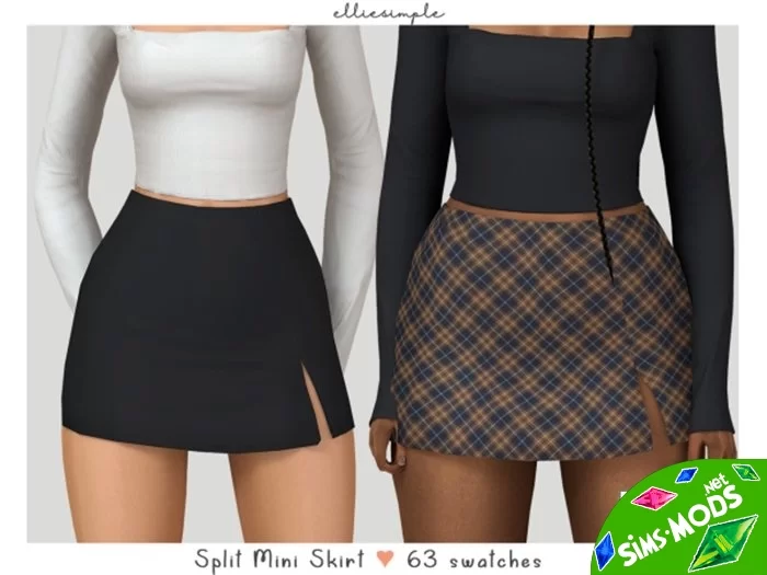 Юбка Split Mini Skirt