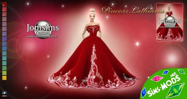 Платье princess lathiania от jomsims