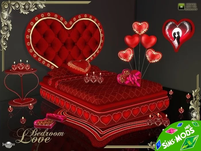 Спальня Love от Jomsims