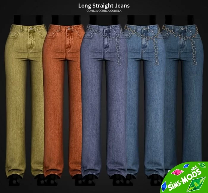 Джинсы Long Straight Jeans