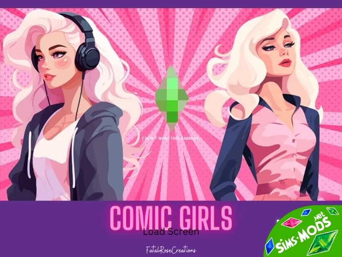 Экран загрузки Comic Girls