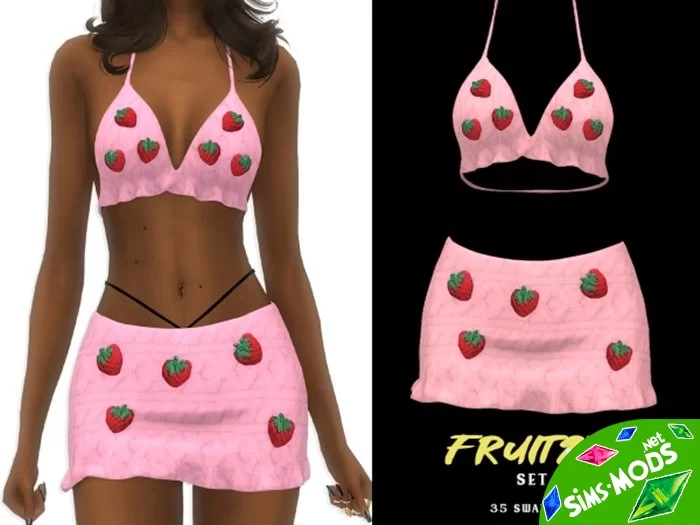 Комплект топ и юбка Fruitzy Set