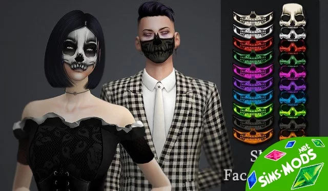 Маска skull facepaint 01 от Kyimu