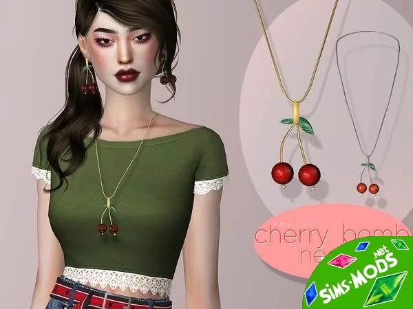 Ожерелье Cherry Bomb от Pralinesims