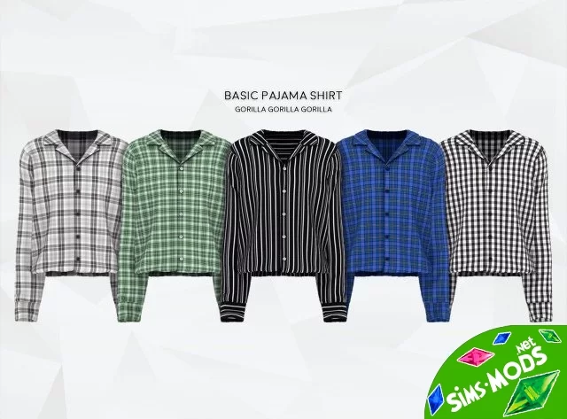 Рубашка Basic Pajama Shirt от Gorilla