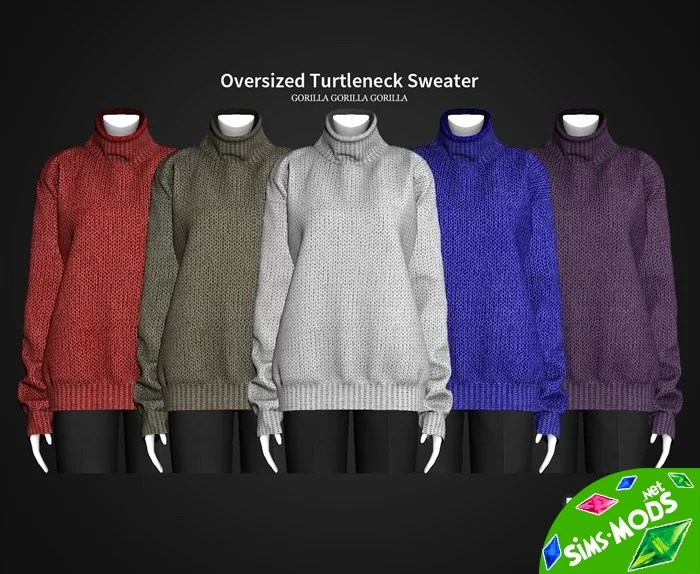 Свитер Oversized Turtleneck Sweater