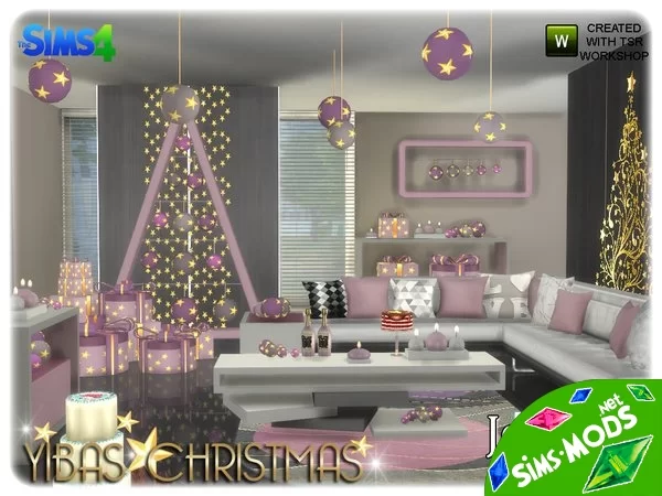 Мебель Yibas christmas от jomsims