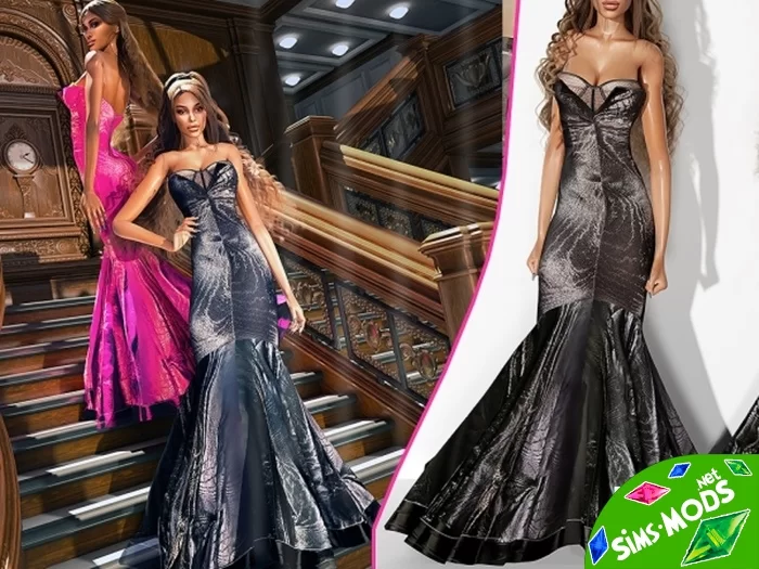 Платье Gown With Open Bustier
