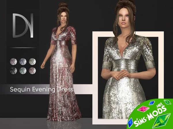 Платье Sequin Evening Dress