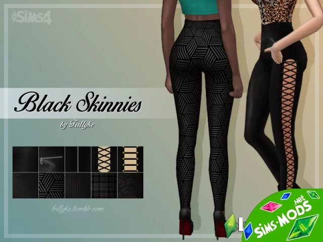 Легинсы Black Skinnies от Trillyke