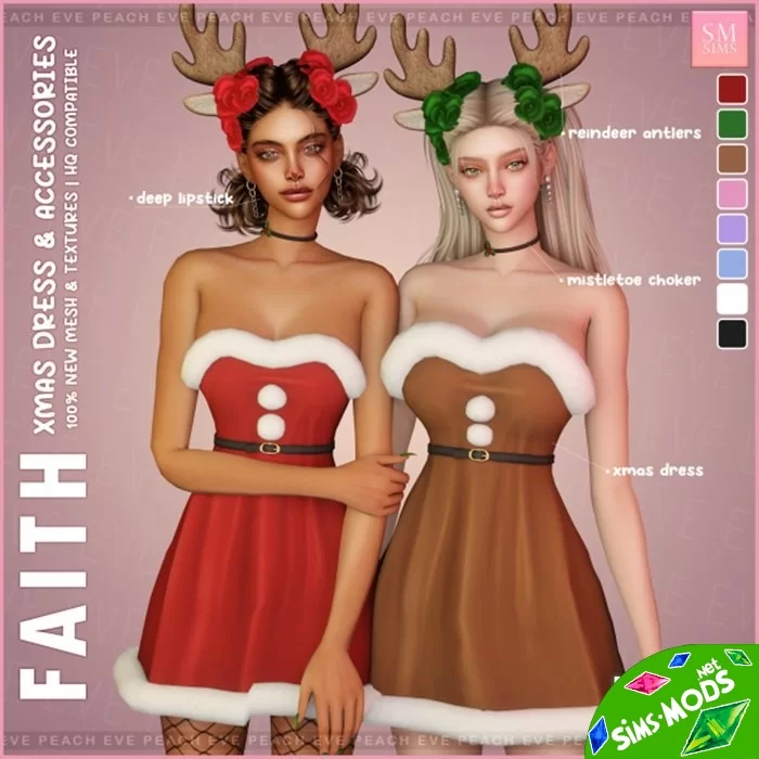 Платье Faith Xmas Dress & Accessories