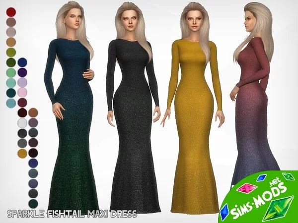 Платье Sparkle Fishtail Maxi от DarkNighTt