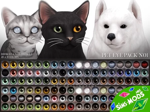 Глаза Pet Eye Pack N01 от Pralinesims