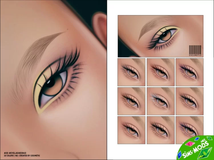 Ресницы Maxis Match 2D Eyelashes N43