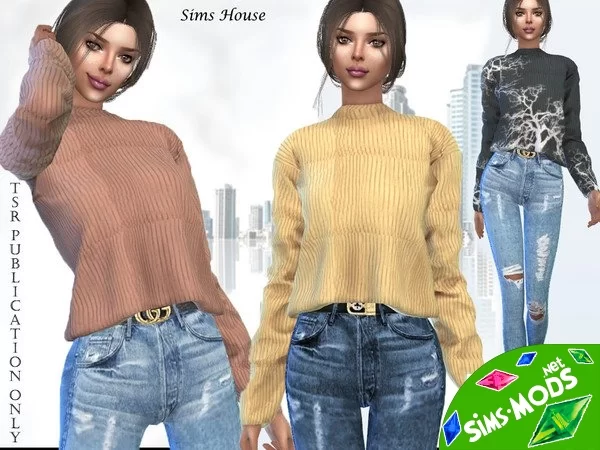 Шерстяной свитер от Sims House