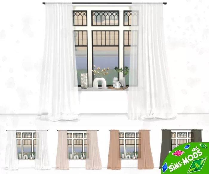 Шторы Curtains Collection от Sims4Luxury