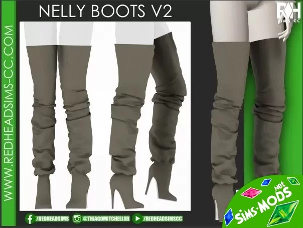 Ботфорты nelly boots v2 от redheadsims