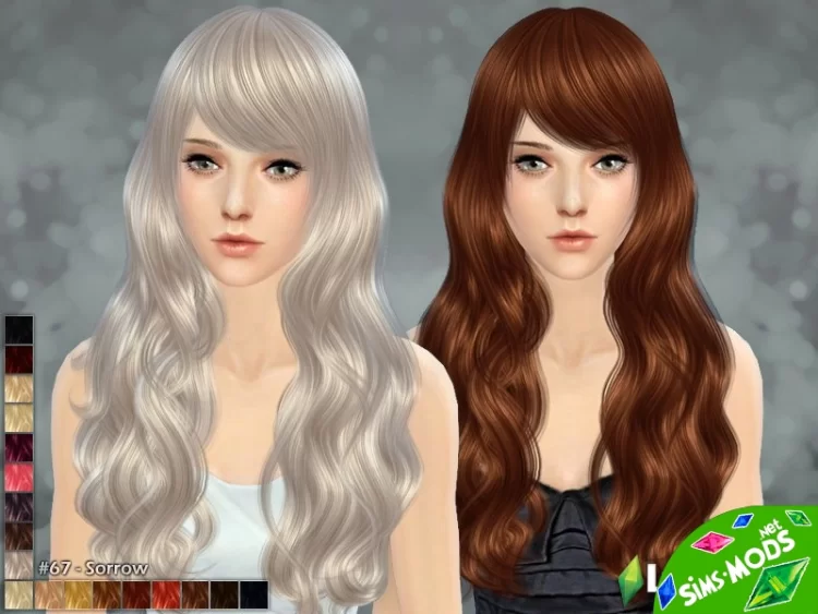 Sorrow Hairstyle - Sims 4 by Cazy