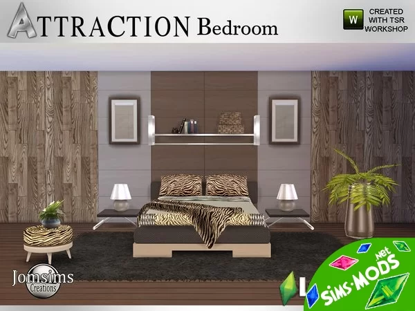 Attraction Bedroom от jomsims