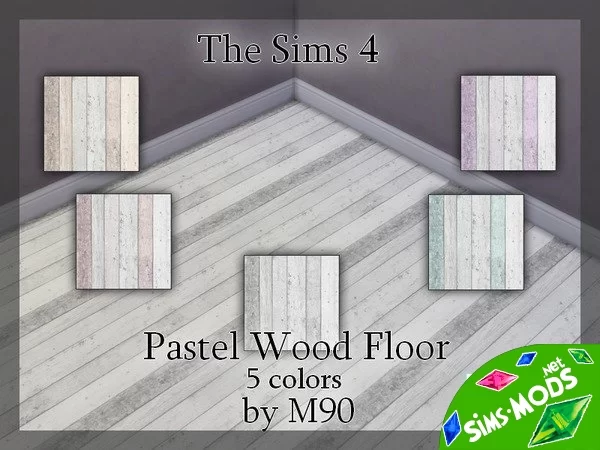 Деревянный пол Pastel Wood Floor