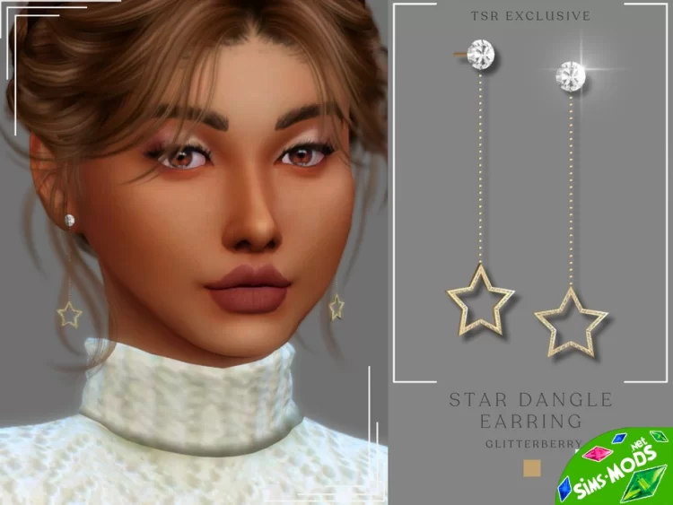 Сережки-висюльки Star Dangle Earrings