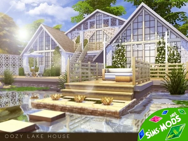 Дом Cozy Lake House от Pralinesims