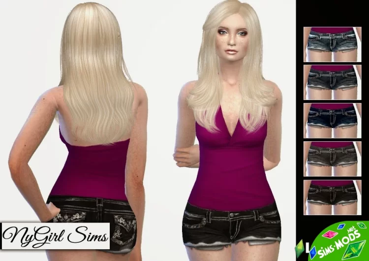 Джинсовые шорты от NyGirl Sims