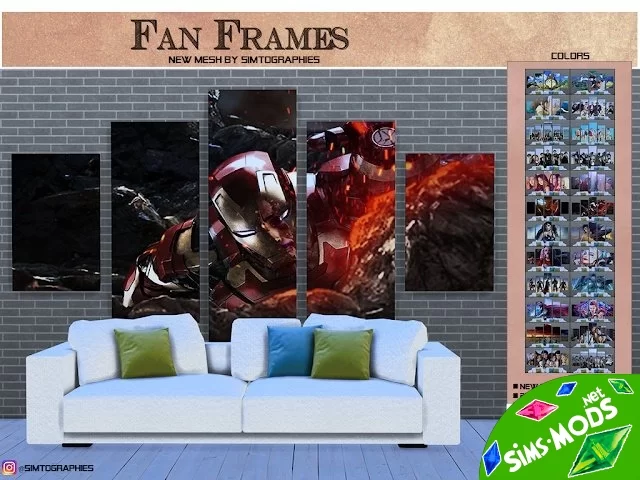 Картины Fan frames от simtographies