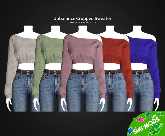 Свитер Unbalance Cropped Sweater