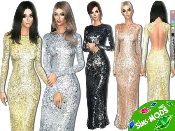 Платье Sequin long от sims2fanbg