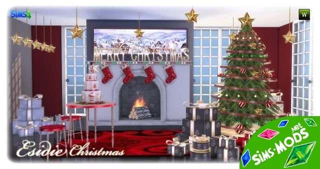 Мебель Esidie christmas от jomsims