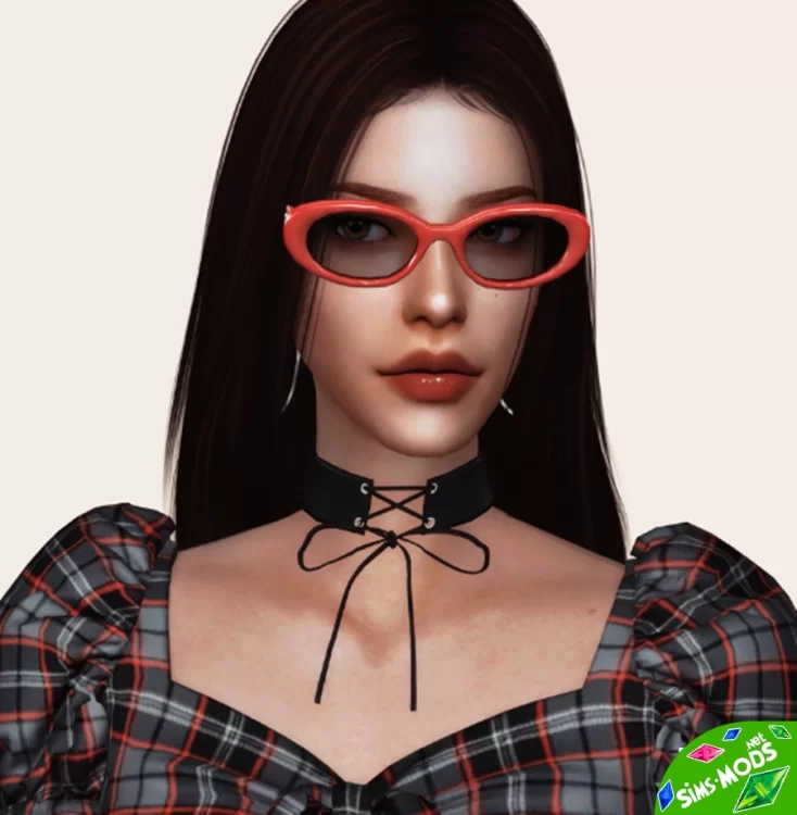 Очки и Чокер Retro Sunglasses - Choker