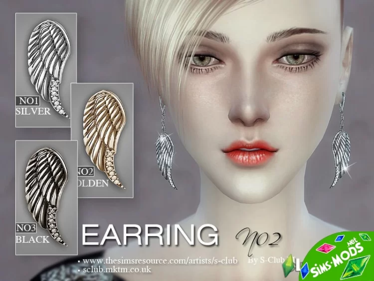 S-Club LL ts4 earring 02