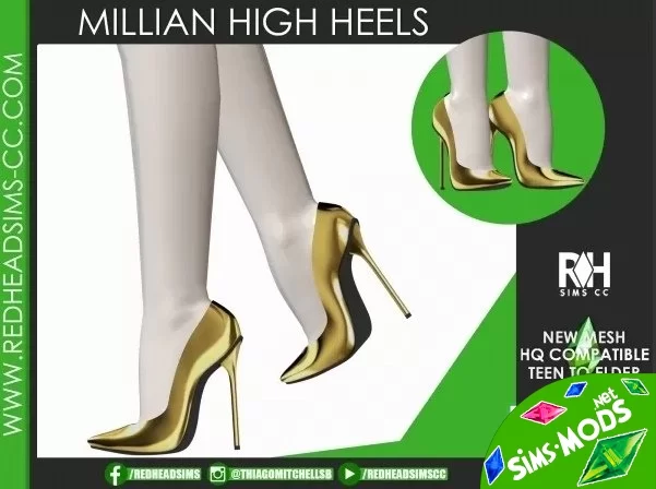 Туфли millian high heels