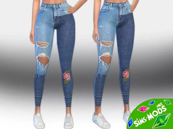 Джинсы Designer Patch Jeans