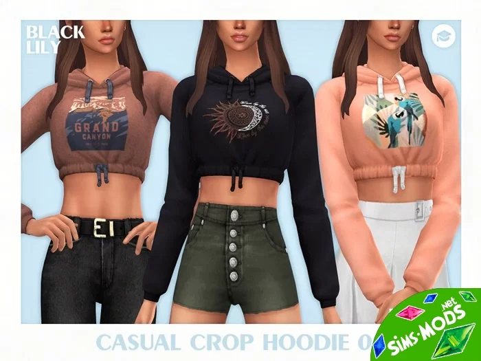 Худи Casual Crop Hoodie 08