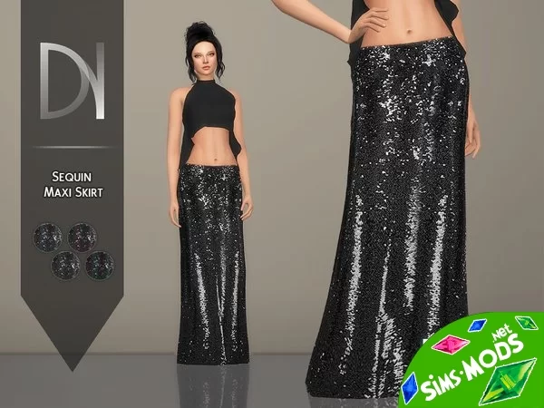 Юбка Sequin Maxi Skirt