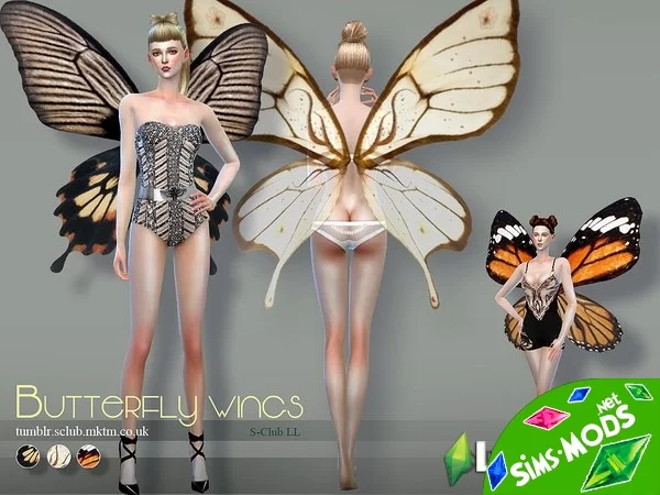 Крылья butterfly wings 02 от S-Club