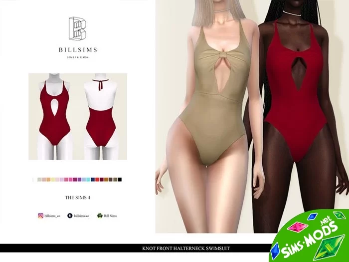 Купальник Halterneck Swimsuit от Bill Sims