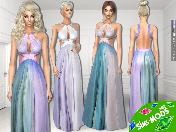 Платье Colorful от sims2fanbg