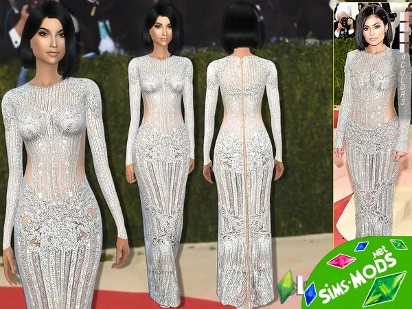 Платье Kylie Jenner от sims2fanbg